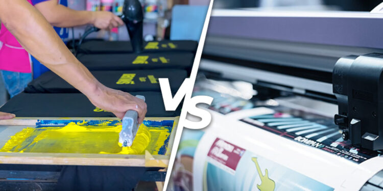 Screen printing vs Digital printing